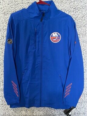 Fanatics NY Islanders Jacket Men Small Blue Orange Full Zip NHL NWT